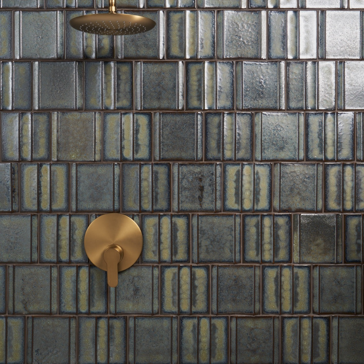 Kinro Garden Green 6x6 3D Metallic Look Matte Porcelain Tile