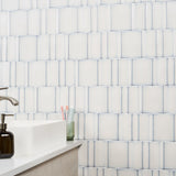 Kinro Snow White 6x6 3D Polished Porcelain Tile - Lux Tile