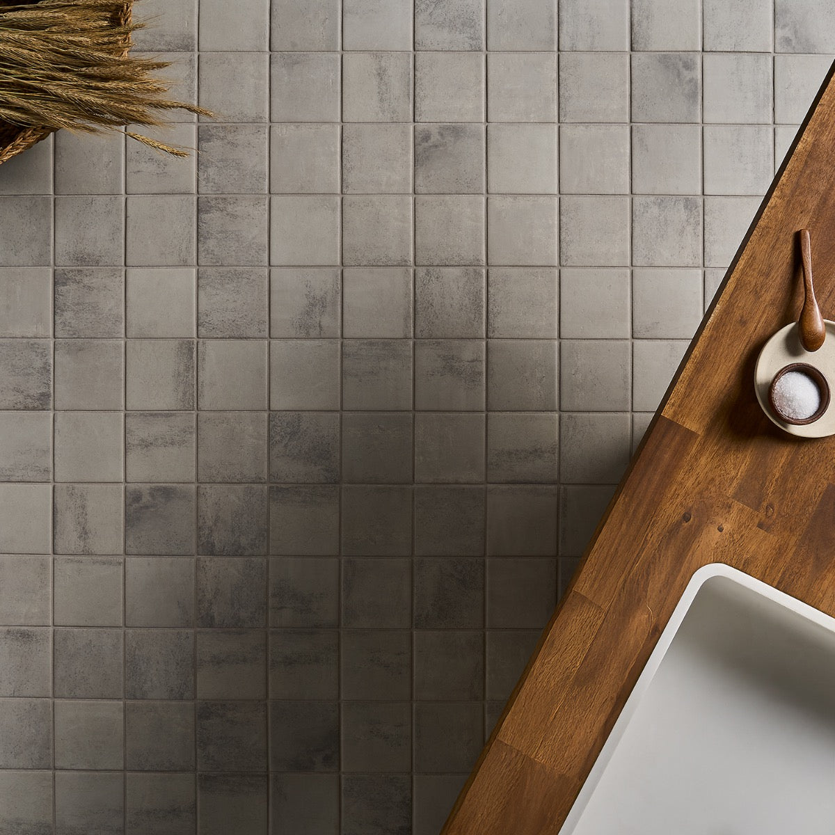 Morocco Dove Gray 4x4 Matte Porcelain Tile - Lux Tile