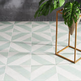 Auteur Kaleidoscope Sage Green 9x9 Matte Porcelain Tile