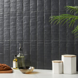 Lux Tile Rework Gray Blue 3x12 Matte Porcelain Subway Tile