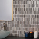 Setana White 12x24 Artisan Decor Porcelain Tile by Lux Tile