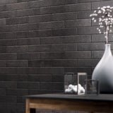 Brick Urbana Nero Black Matte Porcelain Subway Tile 3x12