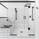 Serenity White 2" Hexagon Matte Porcelain Mosaic Tile by Lux Tile