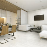 Miles Bright White 12x24 Matte Porcelain Tile - Lux Tile