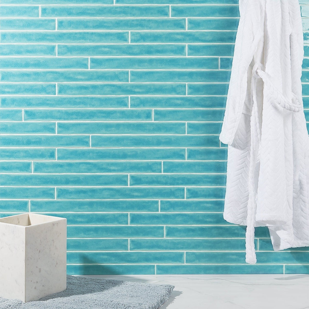 Carolina Bay Blue 2x20 Polished Ceramic Wall Tile