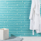 Carolina Bay Blue 2x20 Polished Ceramic Wall Tile