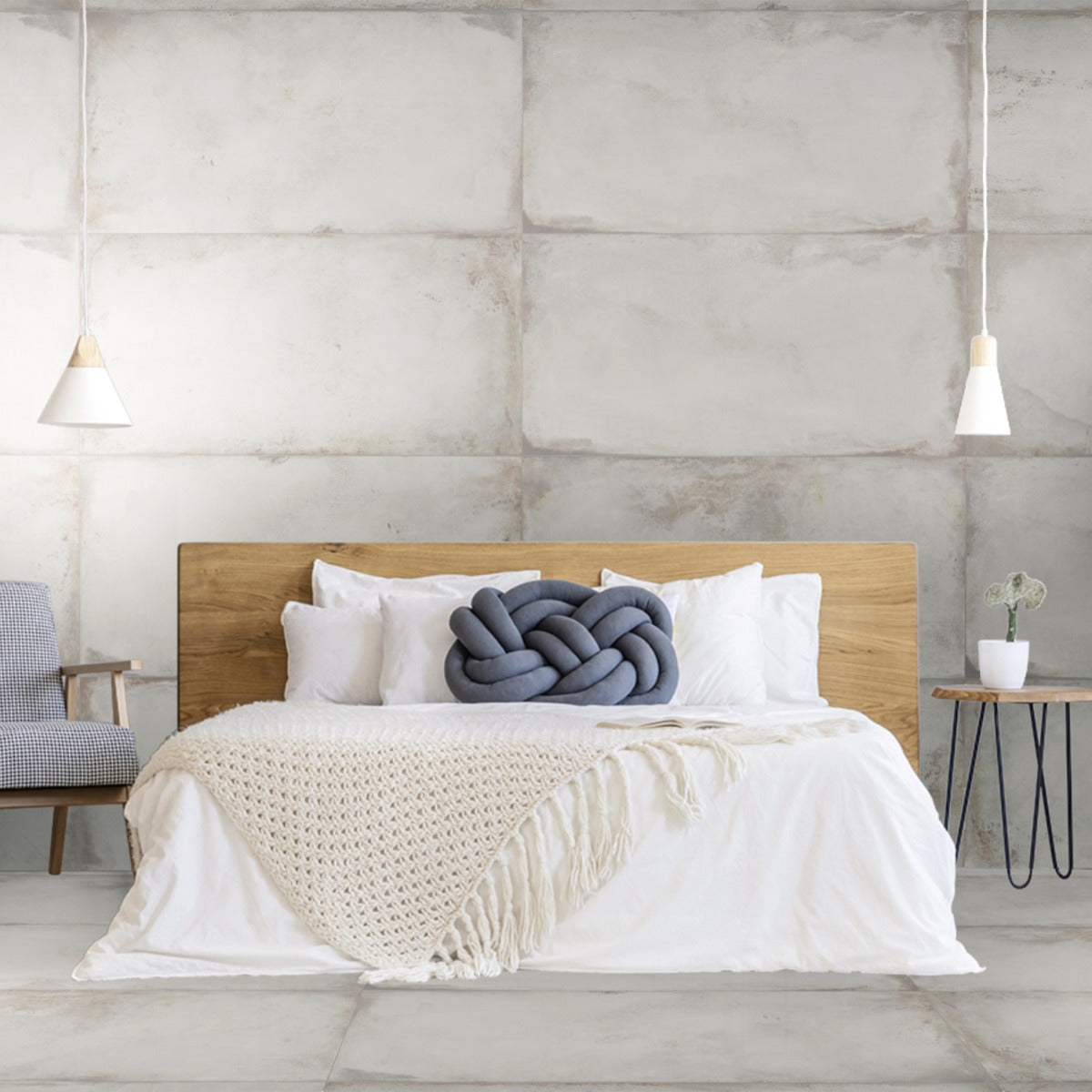 Angela Harris Flatiron White 24x48 Matte Porcelain Tile
