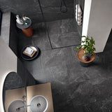 ZenTech Graphite Gray 36x36 Matte Porcelain Tile - Lux Tile