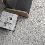 Lux Tile Terrazzo Hex Grigio Gray 9" Matte Porcelain Tile