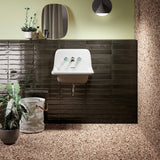Tilebar Chips Macro Terracotta Coral Orange 8x8 Matte Porcelain Tile