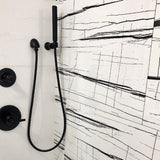 Tilebar Lumina Sahara Noir Black & White 24x48 Polished Porcelain Tile