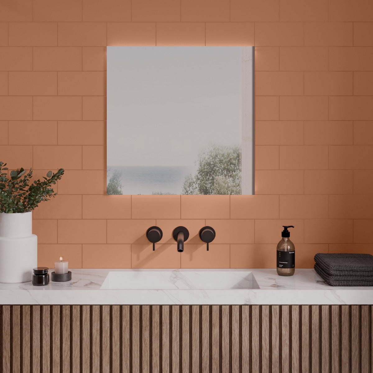 Stacy Garcia Maddox Terracotta 4x8 Matte Ceramic Subway Tile