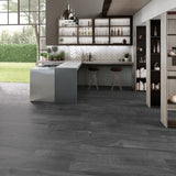 Kenridge Black 8x48 Matte Porcelain Tile - Lux Tile