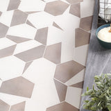 HexArt Pop Gris 8" Hexagon Matte Porcelain Tile - Lux Tile