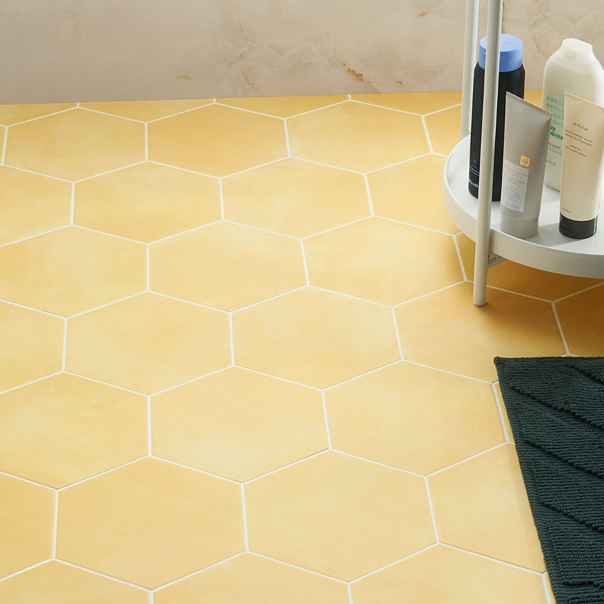 HexArt Yellow 8" Hexagon Matte Porcelain Tile by Lux Tile
