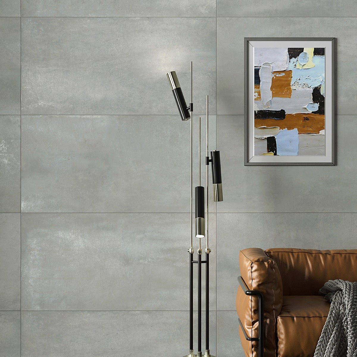 Bond Nimbus Silver 24x48 Matte Porcelain Tile - Lux Tile