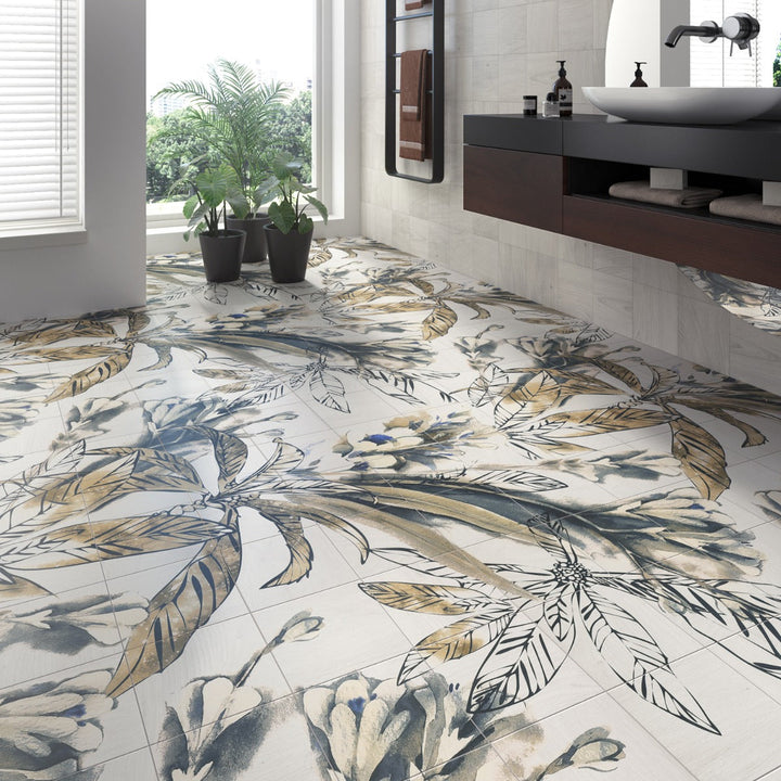 Angela Harris Wilder Autumn Mural 8x8 Matte Porcelain Tile