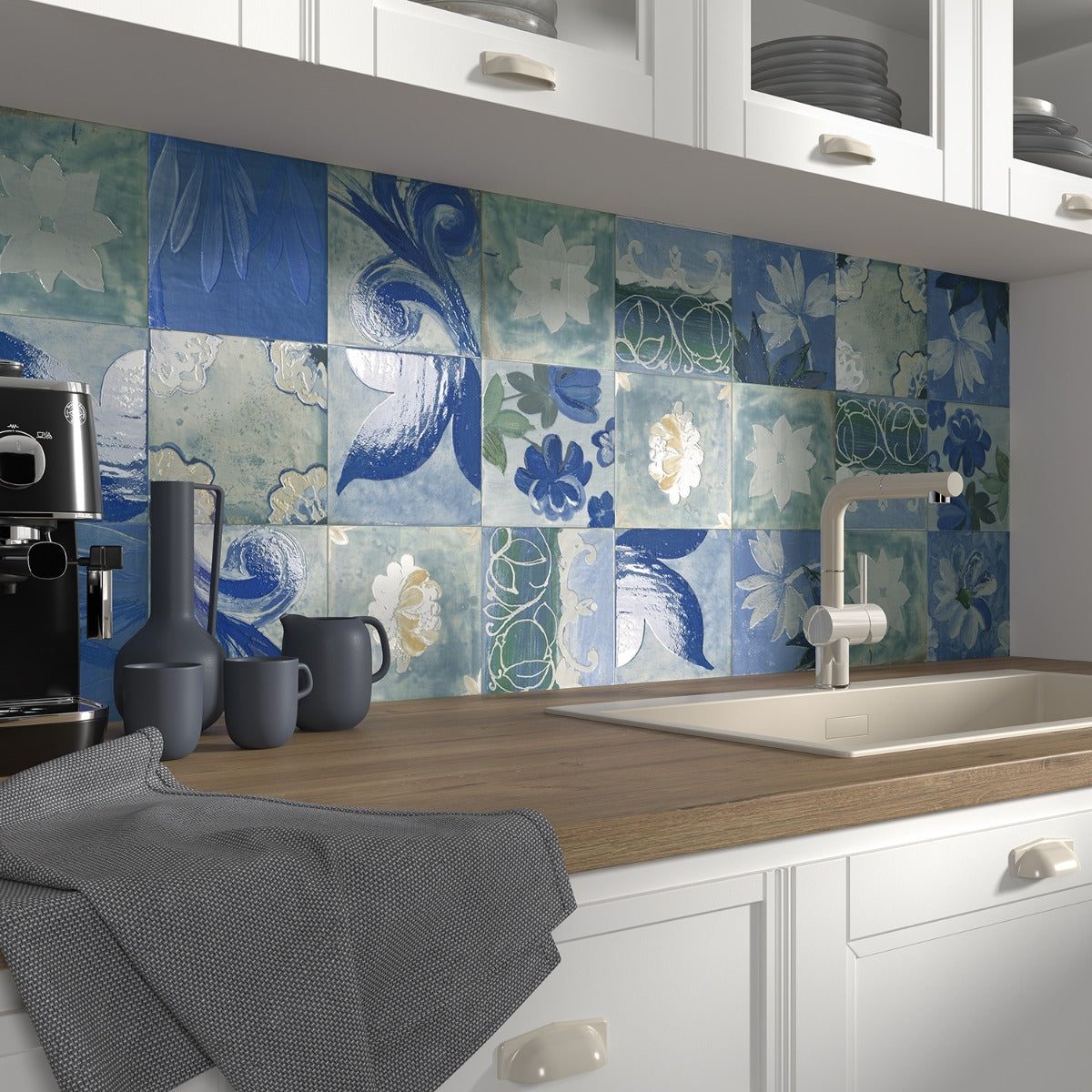 Angela Harris Wilder Portofina Decor 8x8 Matte Porcelain Tile