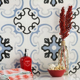 Bella Met Blue 9x9 Matte Porcelain Tile - Lux Tile