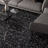 Bejeweled Black Multicolor 24x48 Polished Porcelain Tile - Lux Tile