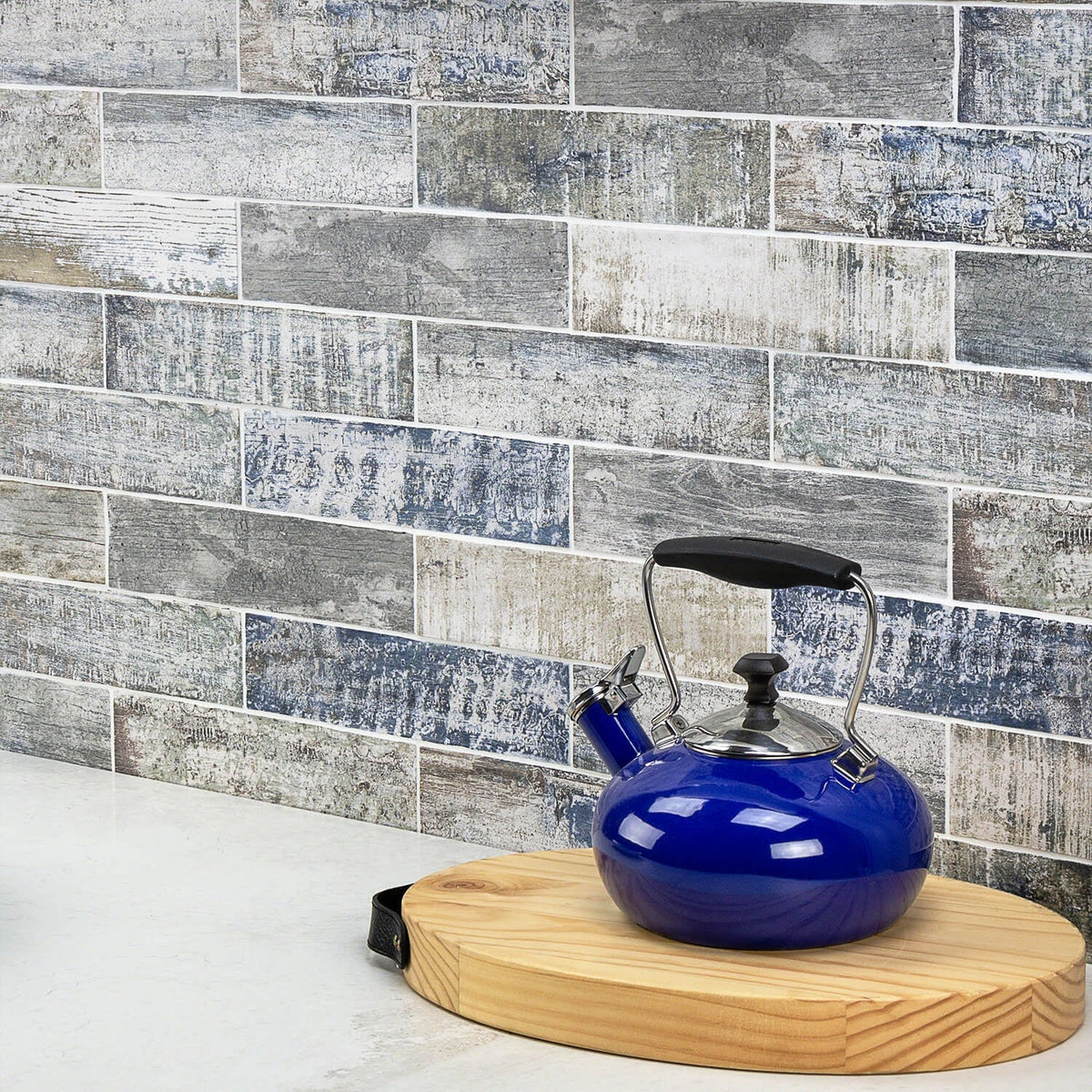 Bayou Riverwood Gray 3x12 Matte Ceramic Subway Tile - Weathered Wood Look