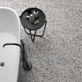 Lux Tile Terrazzo Hex Grigio Gray 9" Matte Porcelain Tile
