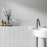 Park Hill Light Gray 3x6 Polished Porcelain Subway Tile