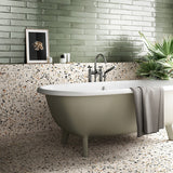 Lux Tile Chips Macro Bianco White 8x8 Matte Porcelain Tile