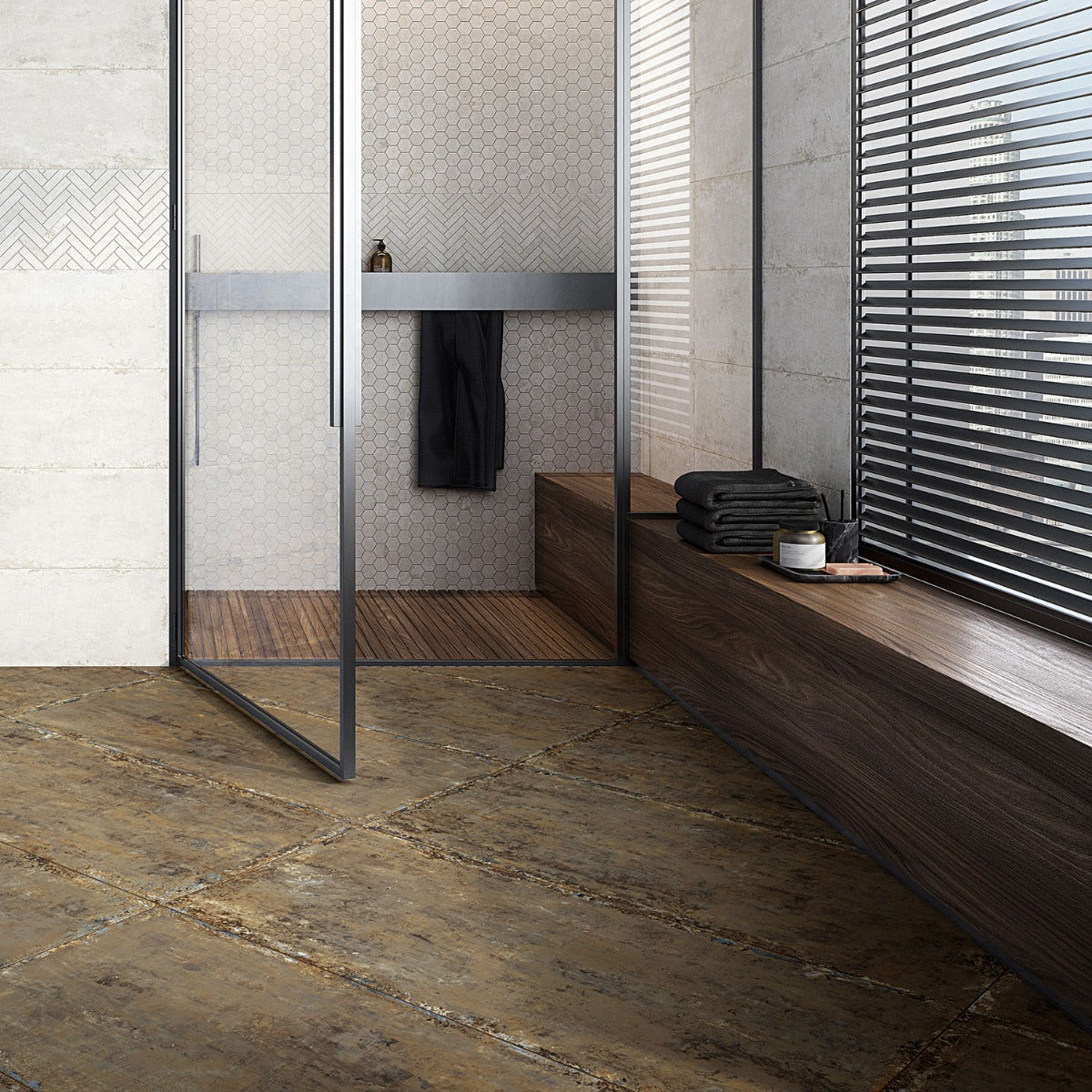 Portrait Copper Matte Porcelain Tile 24x48 - Lux Tile