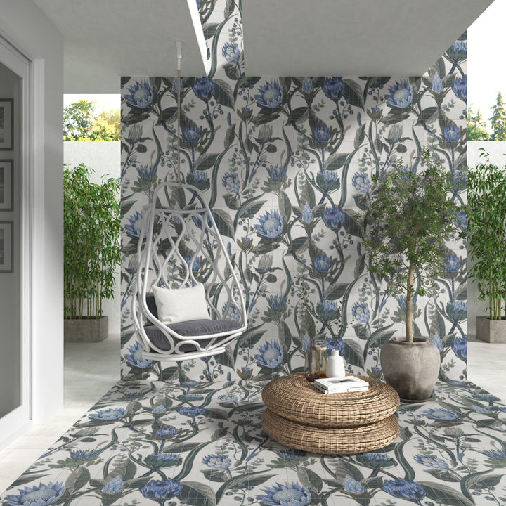 Angela Harris Wilder Protea Mural 8x8 Matte Porcelain Tile
