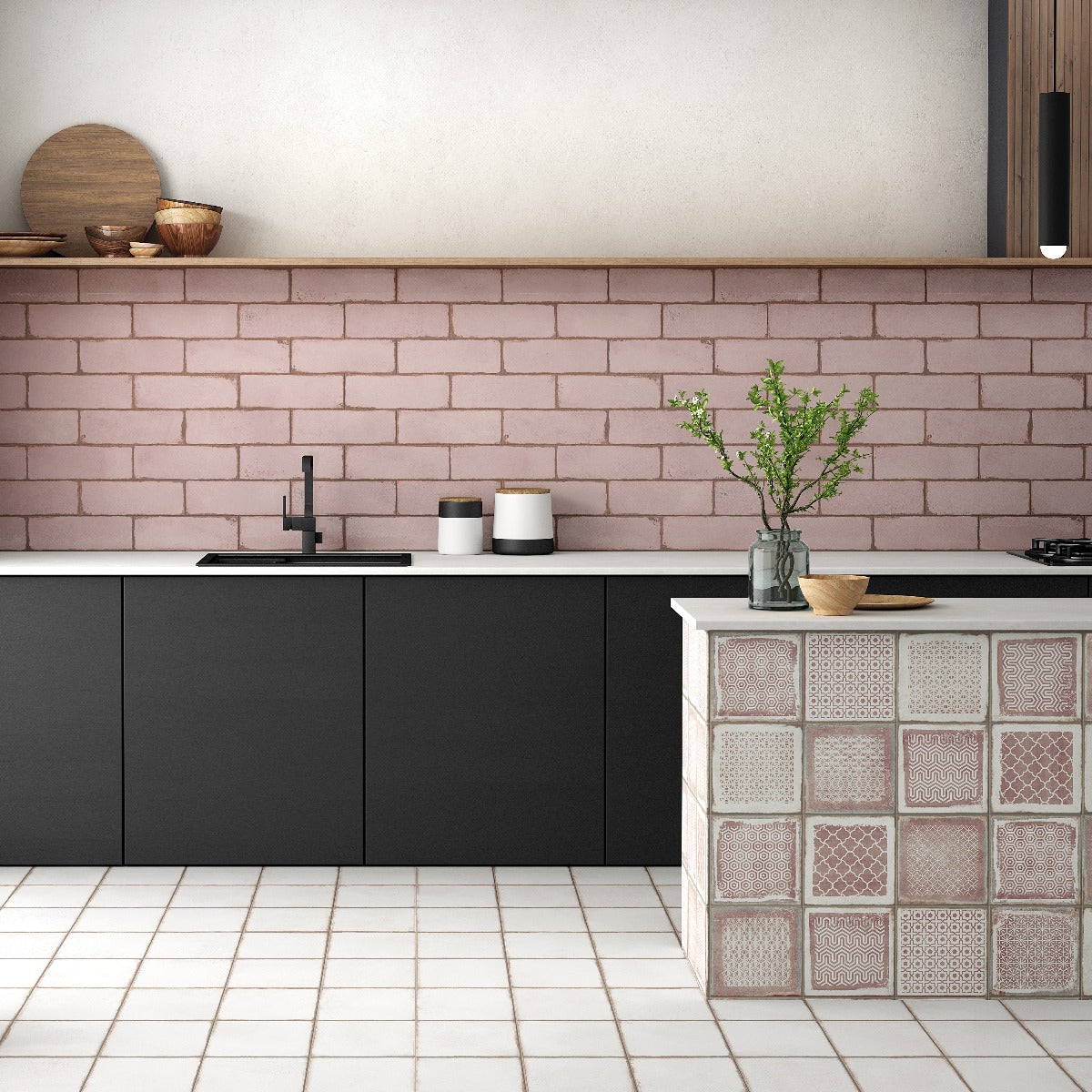 Los Lunas Rose Pink 4x12 Polished Ceramic Subway Tile - Lux Tile