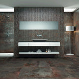Twilight Deco Oxide Brown 12x48 Metal Look Matte Porcelain Tile