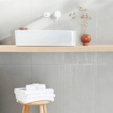 Rethink Decoro Plaster White 12x24 Textured Matte Porcelain Tile