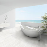 Miles Bright White 12x24 Matte Porcelain Tile - Lux Tile