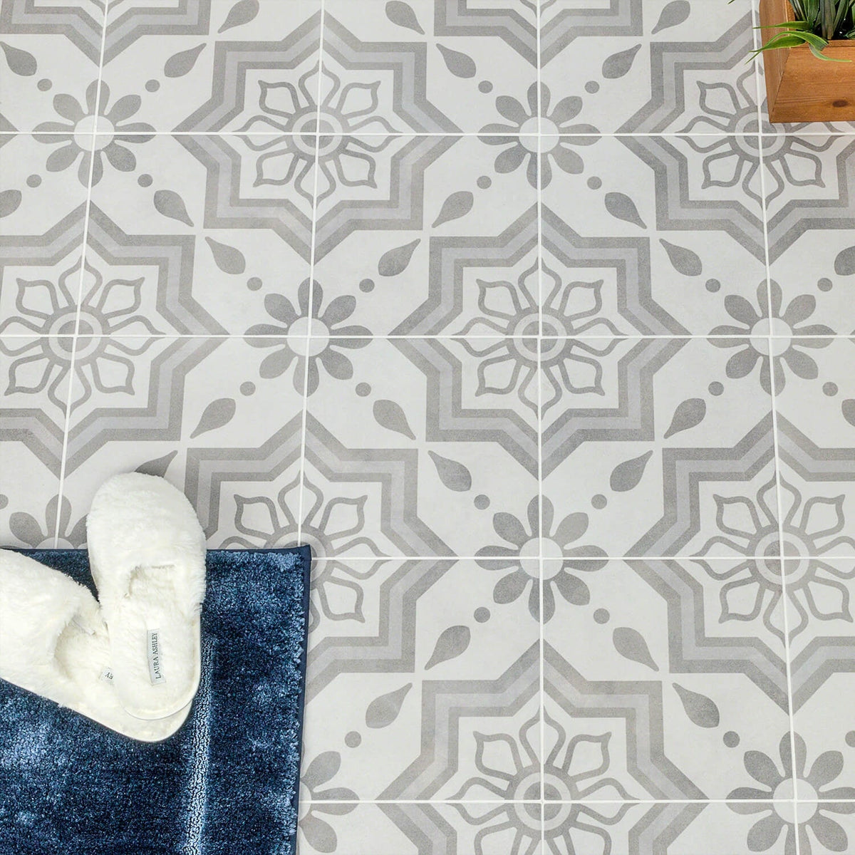 Cascais Silver Sky 9x9 Matte Porcelain Tile - Lux Tile