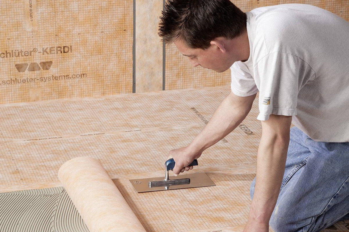 Schluter Systems KERDI Orange Waterproofing Tile Membrane, Sheet-Applied PEVA Vapor Retarder