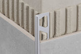 Schluter Systems JOLLY 0.5-in W x 98.5-in L Rustic Brown Textured Color-Coated Aluminum Tile Edge Trim