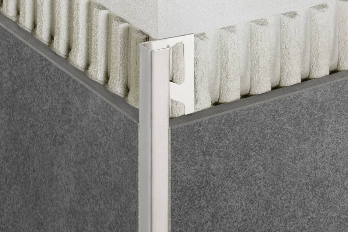 Schluter Systems QUADEC 0.25-in W x 1-in L Bright White PVC Tile Edge Trim