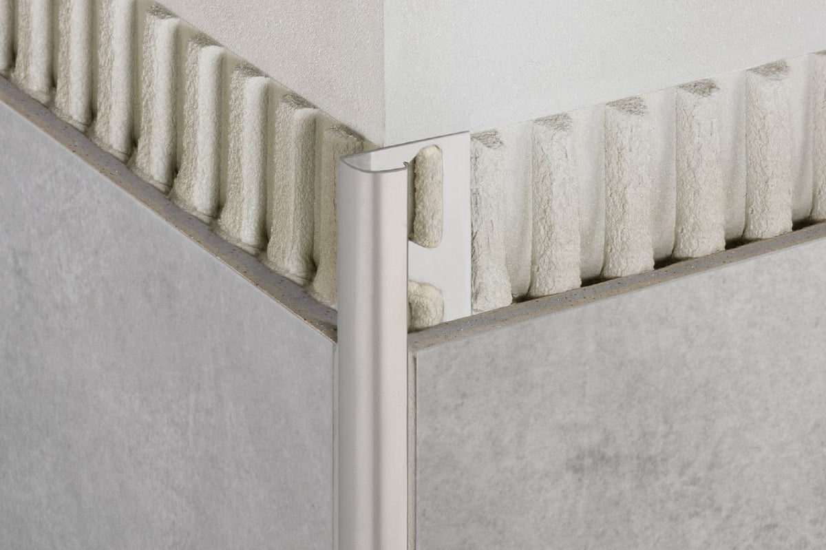 Schluter Systems RONDEC 0.375-in W x 98.5-in L Brushed Antique Bronze Aluminum Tile Edge Trim