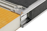 Schluter Systems RONDEC-CT 0.375-in W x 98.5-in L Pewter Anodized Aluminum Tile Edge Trim for Countertops