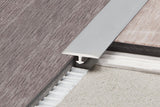 Schluter Systems VINPRO-T Brushed Chrome 1-in T x 1-in W x 98.5-in L Anodized Aluminum Floor T-Moulding