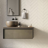 Lancaster Vanilla Cream 3x12 Polished Ceramic Subway Tile - Lux Tile