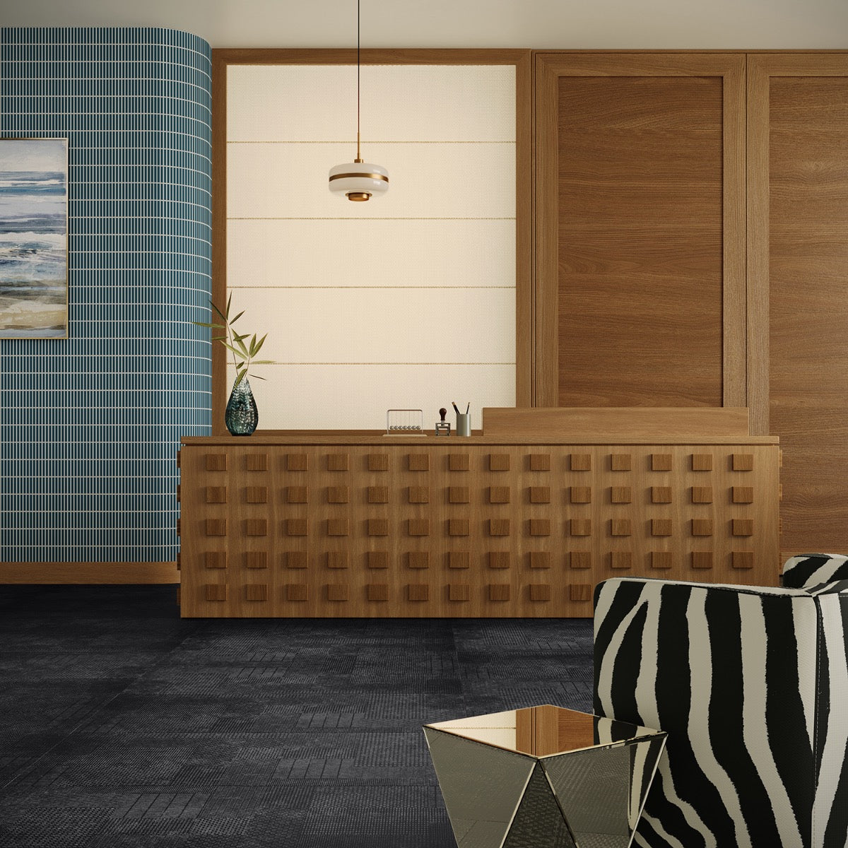 Prints Antracite Black 24x48 Matte Porcelain Tile - Lux Tile