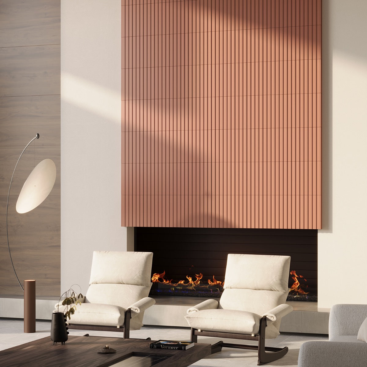 Bariano Terracotta 6x16 Fluted 3D Matte Porcelain Tile - Lux Tile