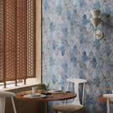 Lux Tile Parma Cruz Denim Blue 5x8 Terracotta Look Matte Porcelain Tile