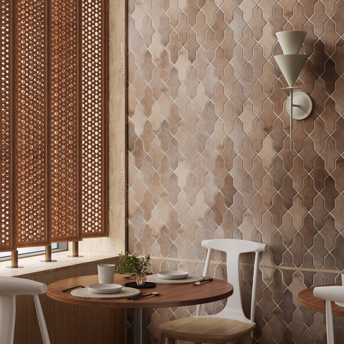 Parma Cruz Taupe Brown 5x8 Terracotta Look Matte Porcelain Tile
