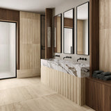 Lumar Travertino Crema Beige 24x48 Matte Porcelain Tile - Lux Tile