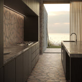 Pathstone Beige Textured Matte Porcelain Flagstone Tile - Durable Outdoor Flooring