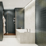 Seaside Ash Gray 4x8 Crackled Glossy Ceramic Tile - Lux Tile